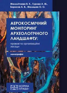 Аерокосмічний моніторинг археологічного ландшафту: правові та організаційні засади. (м'яка палітурка) 2446156725 фото